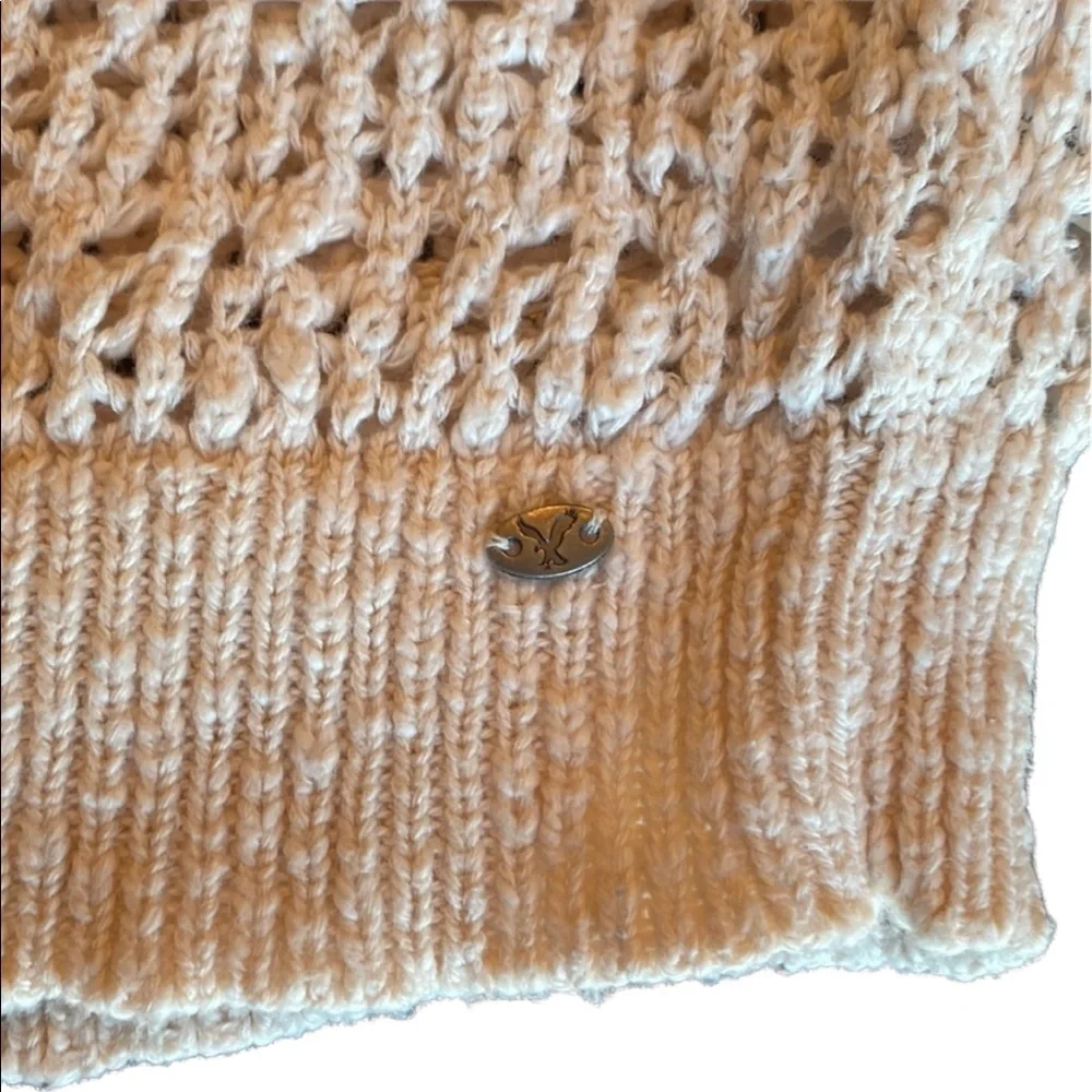 American Eagle Outfitters Cream Knit Sweater
